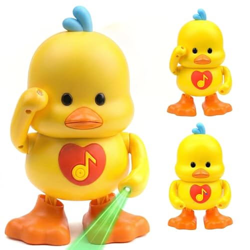 Image of Kidology Musical Dancing Duck Toy with Lights & Music for Kids| Interactive Walking & Moving Duck Toy | Battery Operated Light & Sound Toy | Activity & Sensory Play Toy | Gift for Boys & Girls