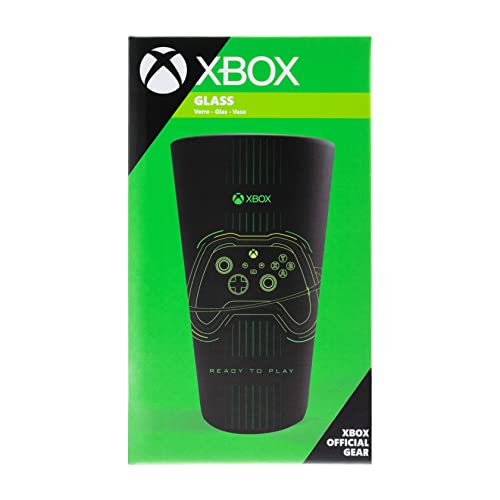 XBOX Bicchiere Tazza in Vetro Opaco Nero & Verde, Design Controller, 400ml - Gadget - Immagine 5