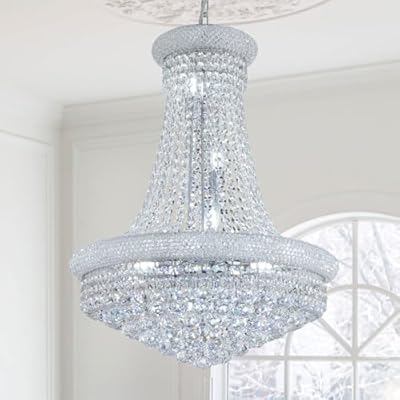 TMAFON Empire Crystal Chandelier for Dining Room, Living Room, Bedroom