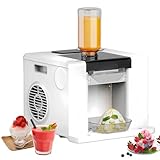 Glowdora Kommerzielle Automatische Eismaschine, Elektrischer Eiscrusher, Eisschneemaschine, Elektrische Eismaschine, Selbstreinigungsfunktion, Geeignet Für Restaurants Und Partys Usw. White