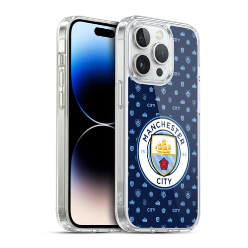 Coque Man City FC pour iPhone 13 Pro compatible MagSafe Bleu Foncé Head Case Designs