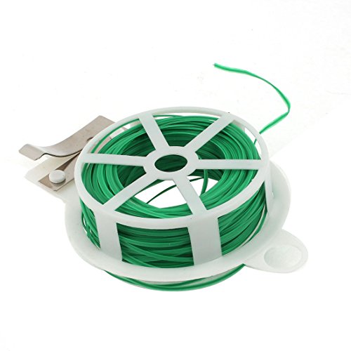 SpiderJuice 30M Multipurpose Twist Tie Roll for Hassle Free Gardening Tying Climbers Plants Organizing Cables Wires with Built in Cutter (Single Roll)