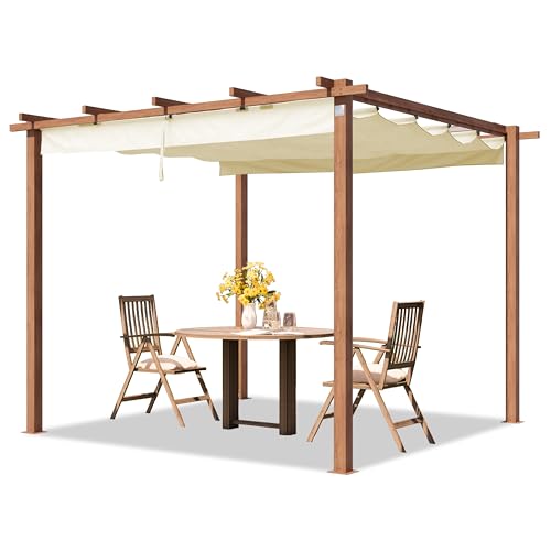 TOOLPORT PRIMEYARD Pérgola 3x3 m pabellón de jardín con Techo cor...