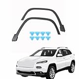 Set of 2 Plastic Front Left Right Side Fender-flares Set Replacement for CH1291111 CH1290111 68210314AE 68210315AE 2014-2018