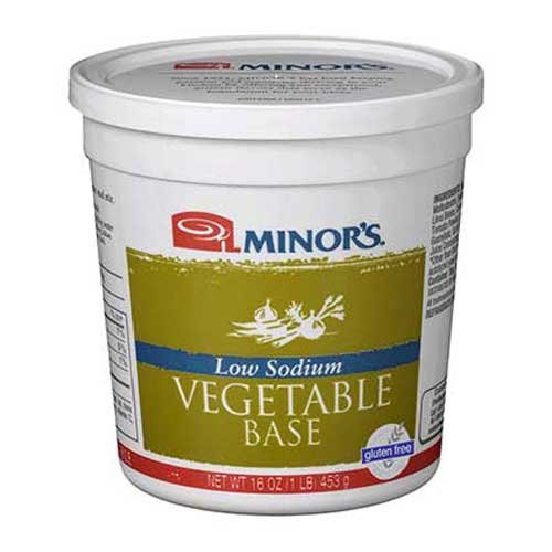 Minors Low Sodium No Added MSG Vegetable Base, 1 Pound - 6 per case.