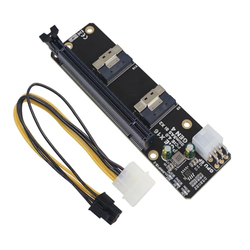 Adaptador de ranura PCIE 6P SlimSAS 8i x2 a PCIe4.0 x16 tarjeta elevadora SFF8654
