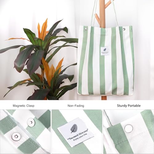 Image of Kawn Corduroy Tote Bag Aesthetic Cute Canvas Tote Bags for Women Washable Shoulder Bag with Inner Pocket for Go-to Everyday Bag for Work Beach Travel and Shopping Grocery