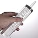 2 PCS 150 ML Large Syringes, Plastic Garden Industrial Syringes for Scientific Labs, Measuring, Watering, Refilling, Filtration Multiple Uses