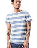 Wide Striped T Shirt for Men Sailor Tee Red White Black Navy Stripes Top Basic