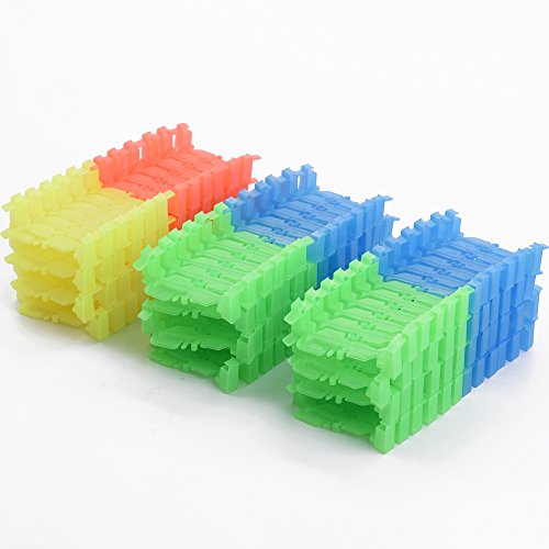 Magic Tracks est de haute qualité Eco-friendly ABS en plastique sûr et non-toxique, pas nocif pour les enfants. Haute qualité et durable ,modulable et brillant dans le noir - Vu à la Télé (144pcs)