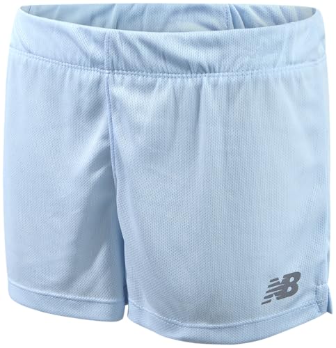 La Mejor Lista de Ropa de Hockey sobre hielo para Niña los mejores 10. 49 New Balance - Pantalones cortos deportivos para niñas, de malla activa con delfines para baloncesto, voleibol, fútbol, gimnasio (7-16), Azul hielo, 7-8