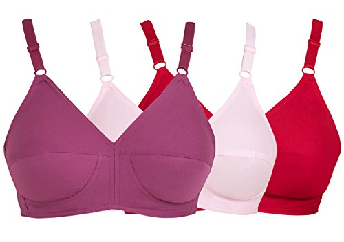 Image of SOUMINIE - U Shaped Back - 100% Cotton Full Figure Bra - Minimizer - Non Padded - Full Coverage Wirefree Seamed Bra