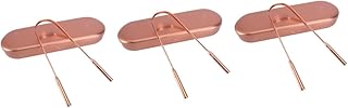 Abaodam 3 Pçs Raspador De Língua De Metal Raspador De Língua Metálico Limpador De Metal Raspador De Limpeza De Língua Adultos Raspador De Língua Oral Raspador De Língua Escova Oral