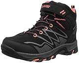  Hi-Tec Blackout Mid WP JRG, Botas de Senderismo Niñas, Negro (Black/Pink 21), 32 EU