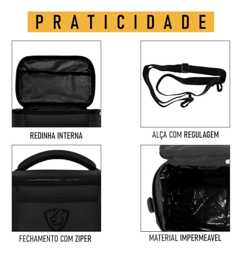 Bolsa Térmica Fitness Lancheira Marmita Frasqueira Alimentar Dieta Treino Academia Esportivo Resiste