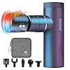 Arboleaf Mini Pistola de Masaje Muscular con Calor y Frío,Masajeador Muscular Eléctrica 5 Velocidades 4 Cabezal de Silicona, Massage Gun 3200rpm Bajo Ruido,2000mAhx2 Baterías Carga Tipo-C