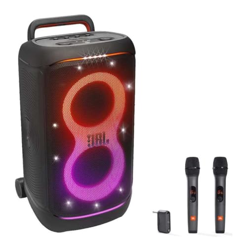 Image of JBL PartyBox 520 Portable Speaker Karaoke Bundle with Two Wireless Microphones