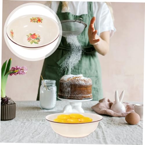 Tazón vintage esmaltado Mikikit ovalado para cocina miniatura 6