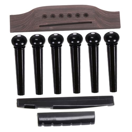 CORHAD 1 セット 修理 鍵 ピン ギタースト つまみ ボタン 楽器 ギターチューナー フレット トレモロ ネジ キット ケーブル ラック 木製 Coffee