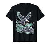 Eagle Biker Mechanical Wings Motorbike Art