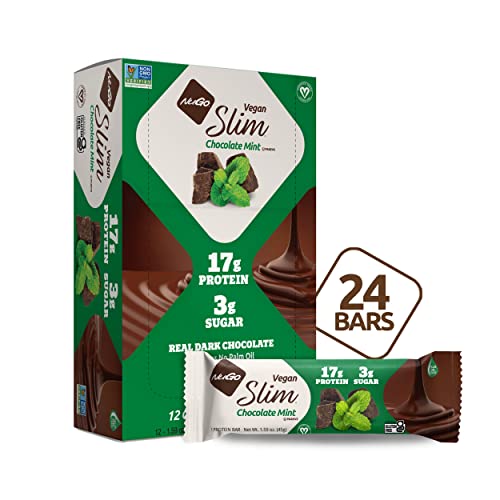 Barra proteica NuGo Slim Chocolate y Menta 48 unidades miniatura 5