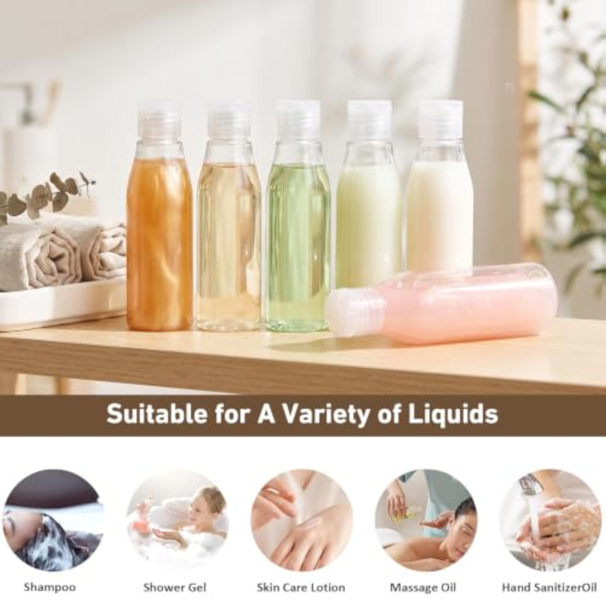 TSA Approved Travel Shampoo Bottles