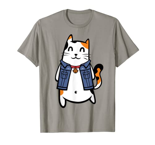 Kawaii giapponese portafortuna gatto kawaii fascino carino anime per ragazze adolescenti Maglietta