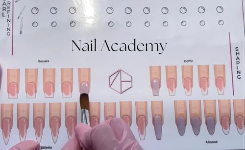 Gel y acrílico para práctica de uñas con plantilla reutilizable miniatura 2