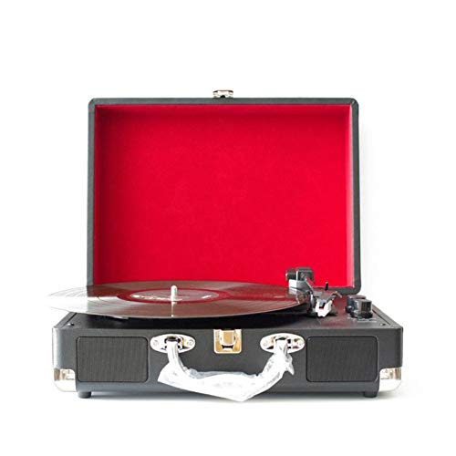 Tourne-Disque Gramophone rétro avec Haut-parleurs sans Fil, Plateau tournant Bluetooth à entraînement par Courroie (Noir… - Les Beatles, Paul McCartney, John Lennon, RIngo Starr, George Harrison Tourne-Disque Gramophone rétro avec Haut-parleurs sans Fil, Plateau tournant Bluetooth à entraînement par Courroie (Noir…