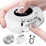 YAMOOCO 電動爪切り【2025超強化版 高強度刃先・拡大拡幅設計】厚爪爪切り爪研き 飛び散らない 爪削り爪磨き3段階スピード LEDライト 低騒音 軽量 ゴミボックス付き Type-C充電式 持ち運びに便利 操作簡単 子供/大人/高齢者に向け ブラシ付き