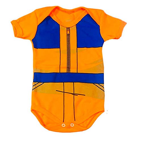 Body Infantil Menino Body Bebe Personagens Estampa Anime Cor:Laranja;Tamanho:M