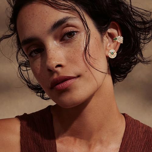 MTMY Gold Ear Cuff Earring for Women 14K Gold Plated Cubic Zirconia Non-Pierced Clip on Cartilage Chunky Ear Cuffs Hypoallergenic Jewelry3