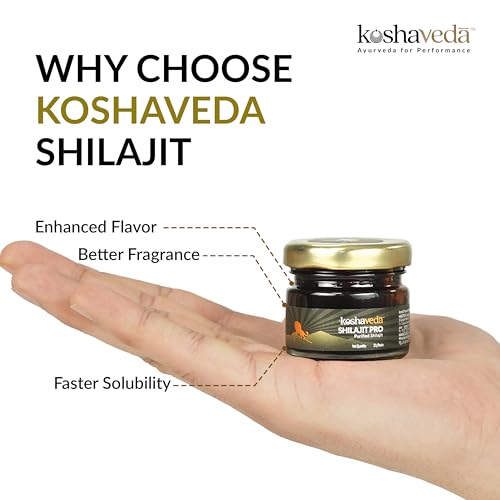 Image of Koshaveda Shilajit Pro by MuscleBlaze (20g Shilajit Resin Each, Pack of 3) | For Strength, Stamina & Endurance
