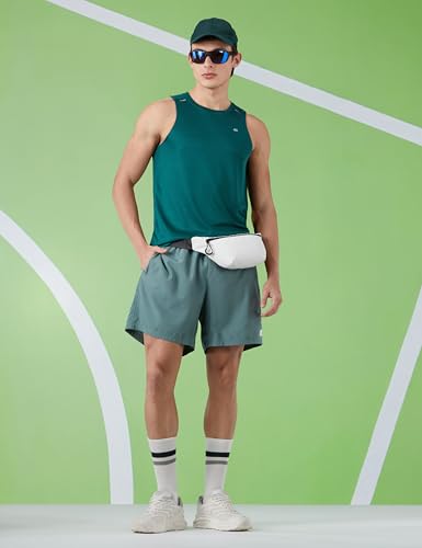 Image of Amazon Brand - Symbol Men's Polyester Color Block Active Regular Fit Sports | Round Neck | Sleeveless T-Shirt