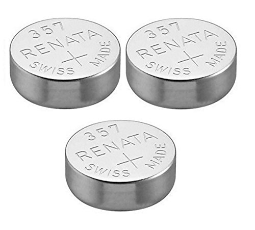 Opiniones y reviews de Fabricación de relojes los preferidos por los clientes. 42 Renata sola batería de reloj fabricado en Suiza 357 o SR44SW o AG13 1.55 V (3 baterías, 357 o Sr 44 SW)