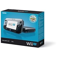 Nintendo Wii U Console Deluxe Set | 32 GB Flash Memory | SDHC Memory Card | Wireless GamePad | Compatible with Wii &amp; Wii U disc | Stereo Audio | HDMI | Black