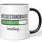 JUNIWORDS Tasse, Messestandbauer loading, Schwarz (6207677)