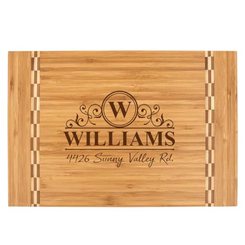 Personalized Custom Cutting Board - Charcuterie -Bamboo, or Maple - Gift for All Occasions - Wedding Registry Gift New Home Housewarming Gifts, Many Size Available