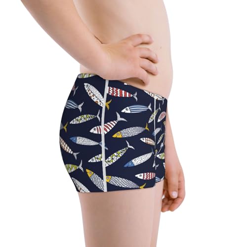 Boys' Cotton Boxer Brief Soft Underwear-Sardine2