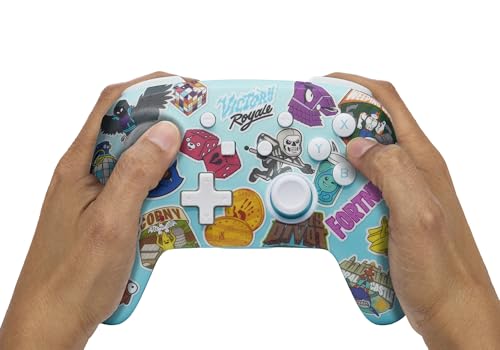Image of PowerA Enhanced Wireless Controller for Nintendo Switch /Switch 2 / Switch Lite /OLED Model - Fortnite Sticker Mania - Gamepad, game controller, Officially Licensed