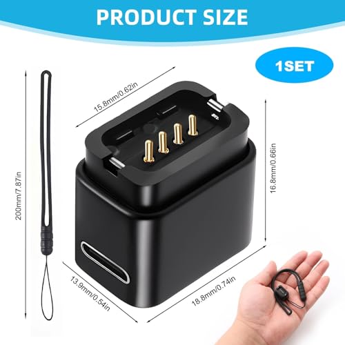 EC300 Ladeadapter USB C Kompatibel mit Shimano Di2 (R8170/R9250/R7170/RX825/R8150), 4-Poliger Elektronisches Schaltwerk Ladegerät für Mountainbikes Und Rennräder (Schwarz)