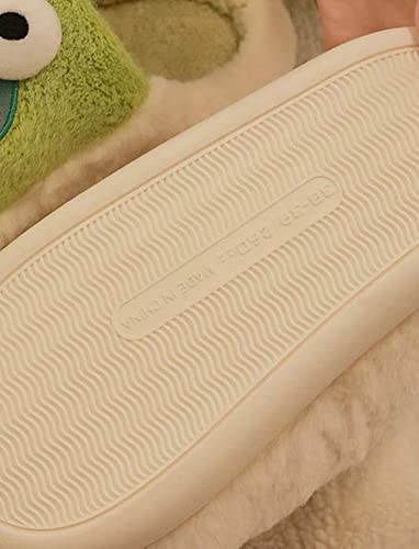 Women Winter Warm Frog Slippers Cartoon Animal Cozy Soft Plush Home Shoes Indoor Outdoor3
