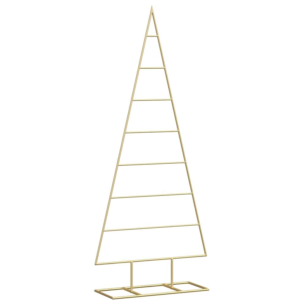 Metalowa choinka 125 cm złota