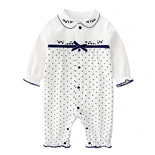 Curipeer 2 Pack Infant Baby Girls Ruffle Long Sleeve Romper Cartoon Print Newborn Baby Jumpsuits #TOP3
