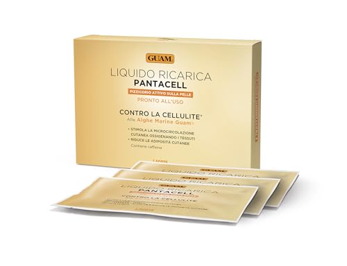 Guam Buste Liquido Ricarica Pantacell Anticellulite Intensivo alle Alghe Marine Guam, Sali del Mar Morto, Caffeina e Complesso Anticellulite