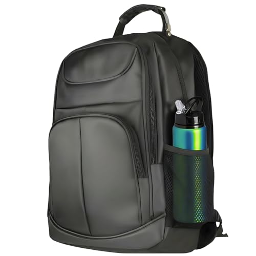Mochila Feminina Masculina Notebook Escolar Polegadas Resistente Reforçada Impermeável Executiva Cabo de Aço Preta Grande Faculdade Trabalho Viagem (BLACK)