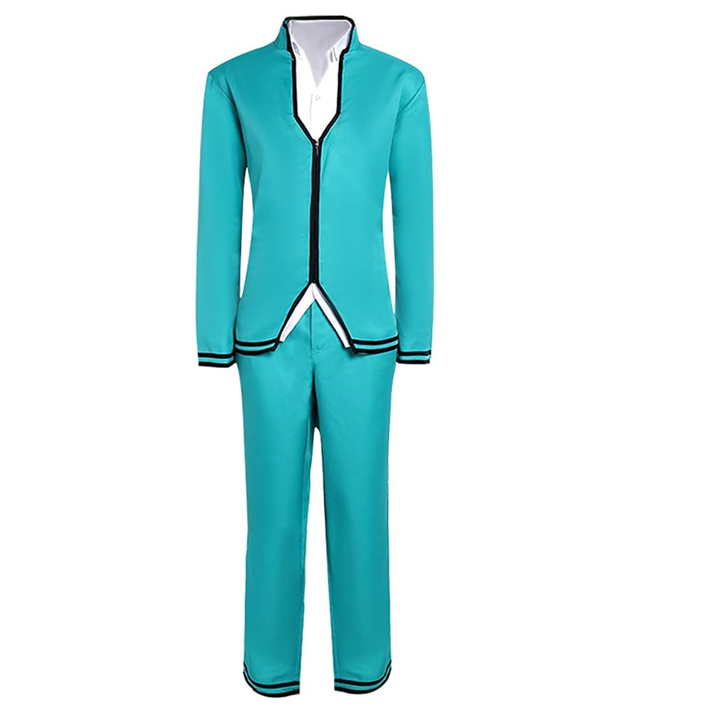 Zhongkaihua Men's Saiki Kusuo Anime No Psi Nan Cosplay Costume Halloween High School Uniform 3-Piece Set Japanese Anime Rloe Play Party Unisex Outfits Fancy Dress