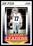 2024 Score Football League Leaders #14 Brandon Aubrey Dallas Cowboys Official NFL Trading Card (Stock Photo may be shown, Card in Near Mint to Mint Condition)