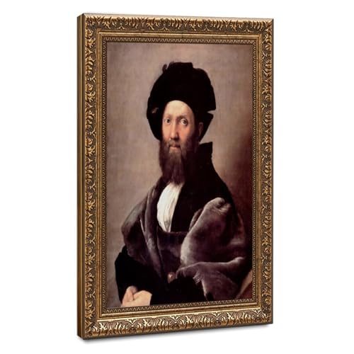 Portrait de Baldassare Castiglione Raphael impression sur toile cadre suspendu