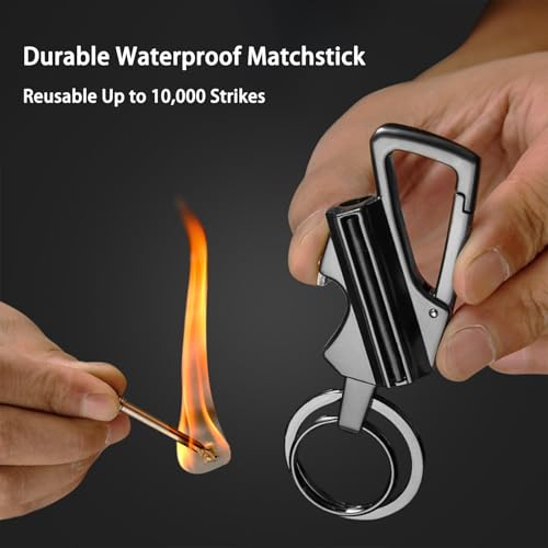 Permanent Match Llavero Encendedor De Pedernal miniatura 4